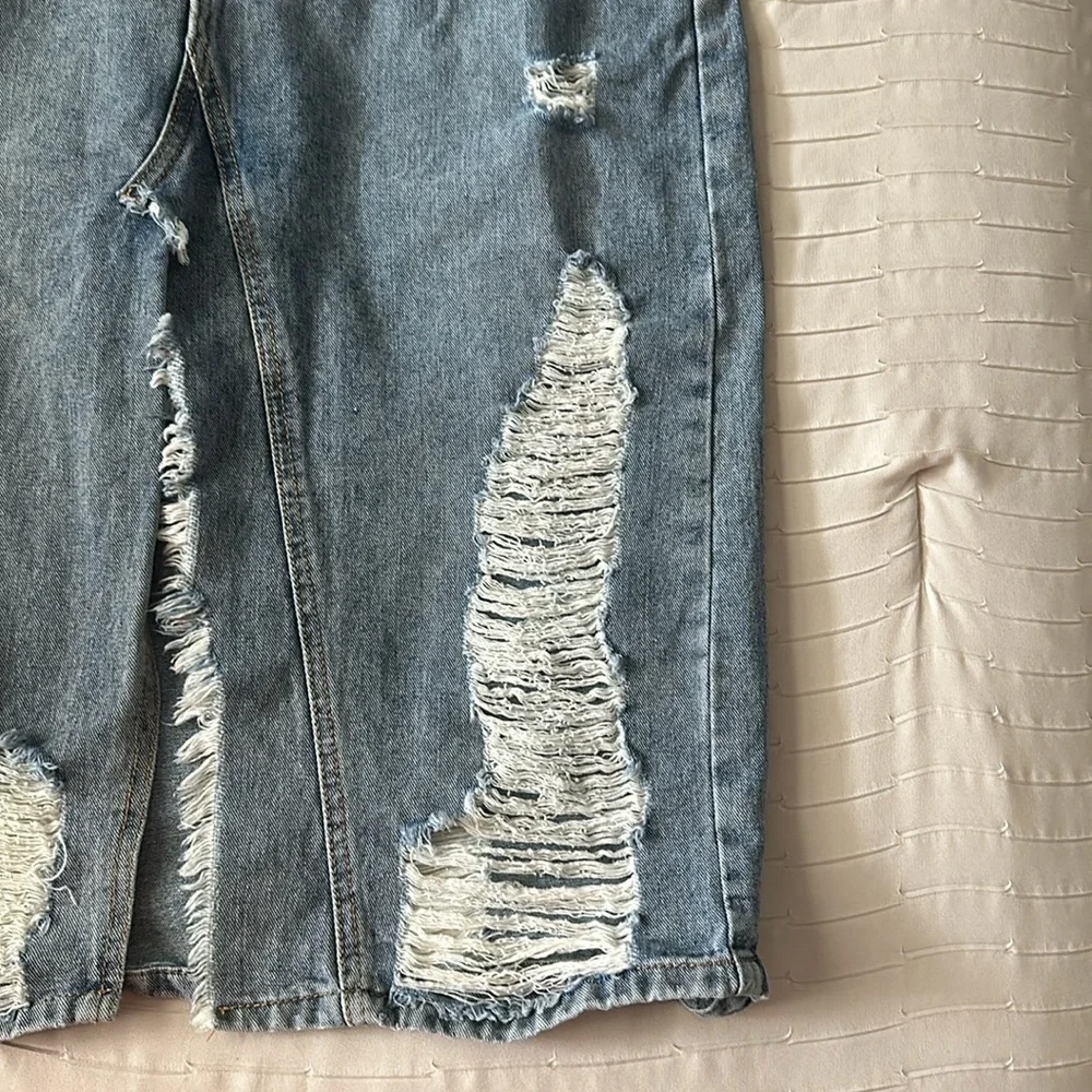 Denim long Skirt